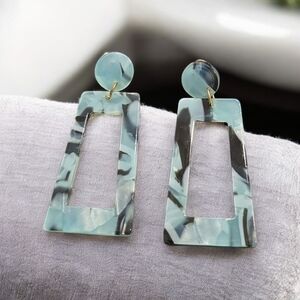 Colorful Acrylic Drop Dangle Earrings